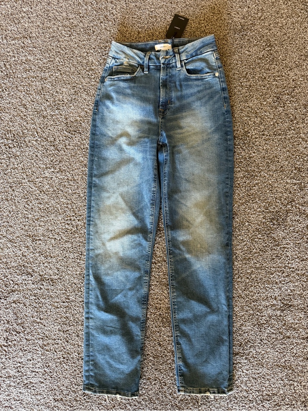Forever 21 Faded Straight Leg Jeans